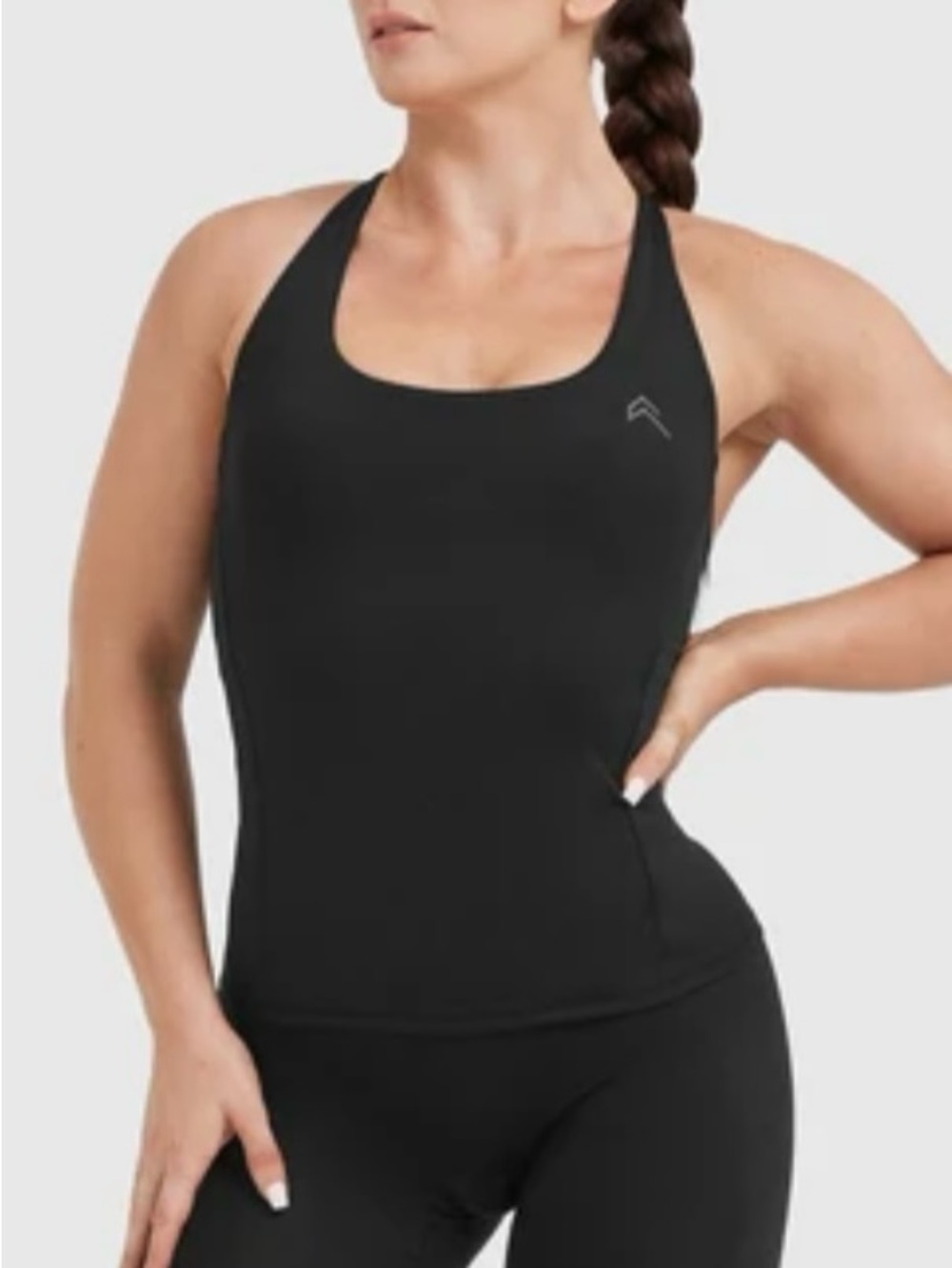 Oner Active Timeless Square Neck Vest - Black